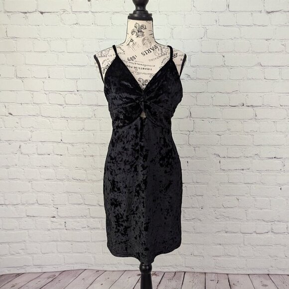 FREE PEOPLE Womens Dress Come Together Bodycon Mini Black Large L  OB842104 NEW - Picture 9 of 10